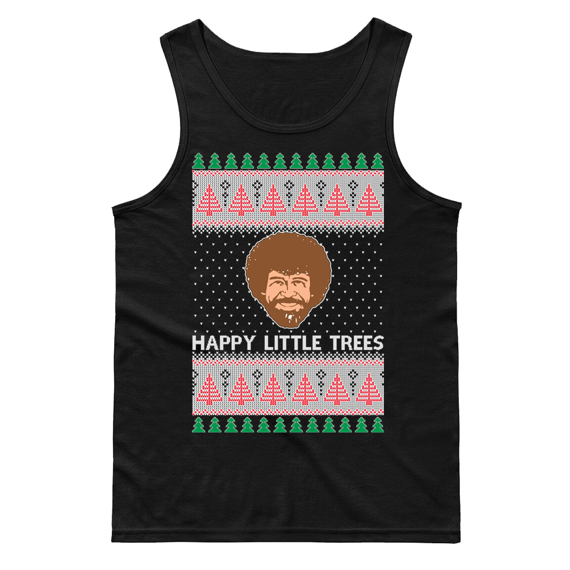🔥 Happy Little Trees Men's Tank Top Forests Gift Funny Christmas Holiday gallery