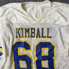 Russell Athletic Jersey Mens XL White Mesh Kimball 68 Vintage Sportswear