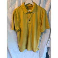 Mens Performance Shirt Bundle Port & Company White Tee & Yellow Textured Polo L