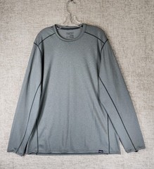Patagonia Midweight Capilene Baselayer Shirt Mens XL Gray Crew Neck Long Sleeve