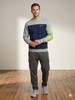 Nike Men’s L Colorblock Crew Neck 1/4 Zip Pullover Gray/Black Neon Yellow gallery