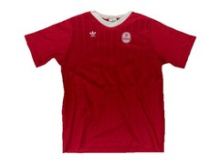 Vintage 80s Adidas Soccer Jersey Red Sz L Fits Med 70s 90s Futbol Chiquita (A1)