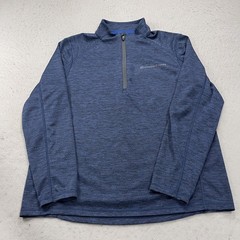 Vineyard Vines Performance Jacket Mens Large Blue Pullover 1/4 Zip Golf Whale