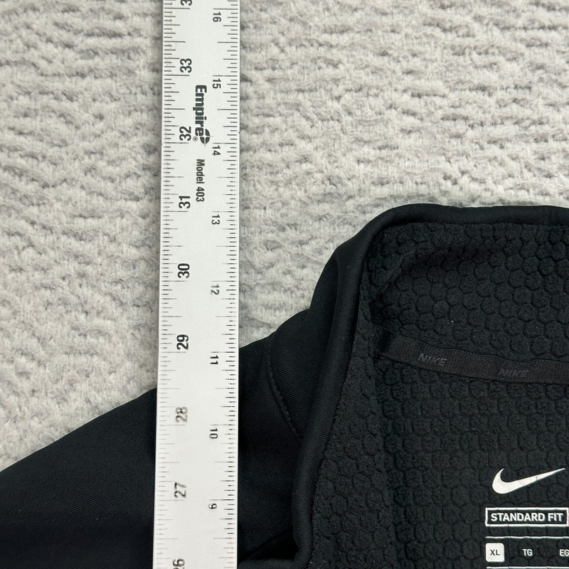 Nike Therma Sphere Jacket Men's Size XL Black 1/4 zip grid fleece gallery