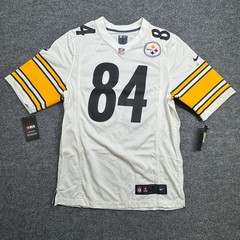 Antonio Brown 84 Pittsburgh Steelers Nike Jersey Mens Small White NFL On Field