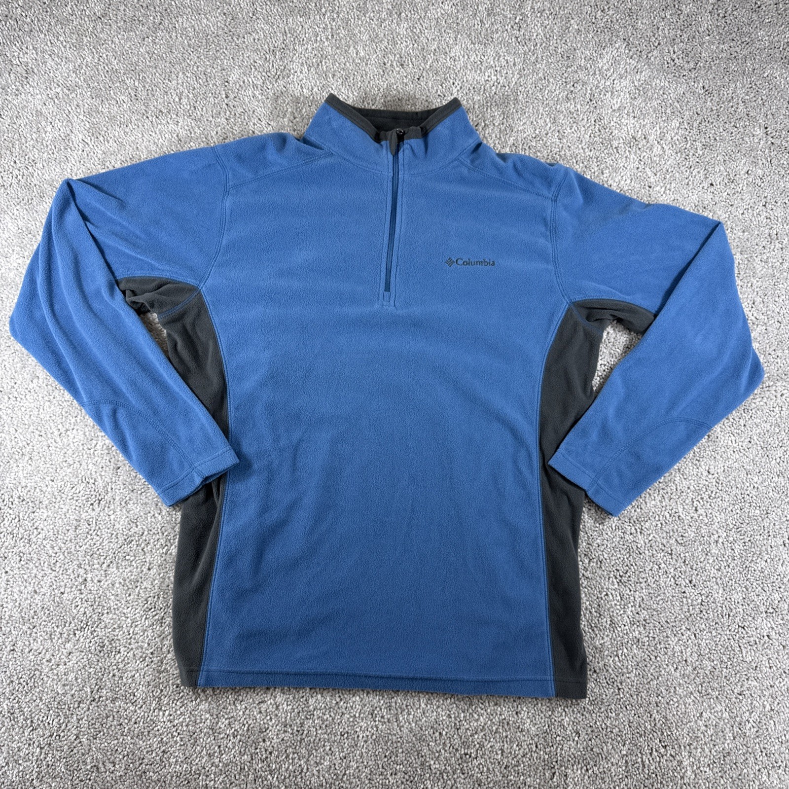 Columbia Mens Blue-Gray Fleece Pullover Jacket Size M gallery