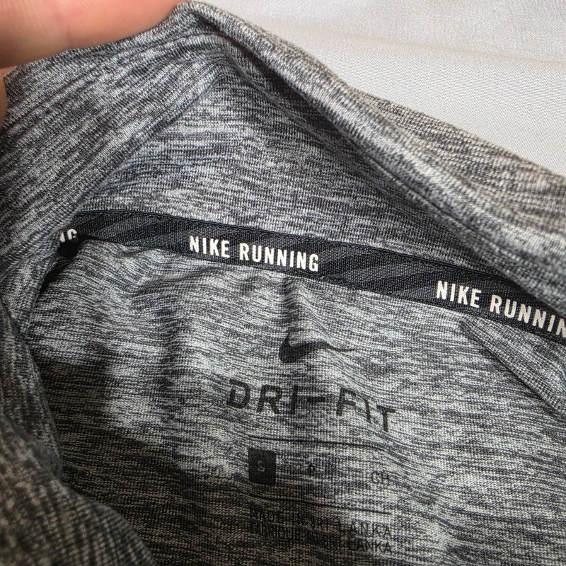 Nike Dri-FIT Running 1/4 Zip Performance Pullover Gray Heather Men’s Small gallery