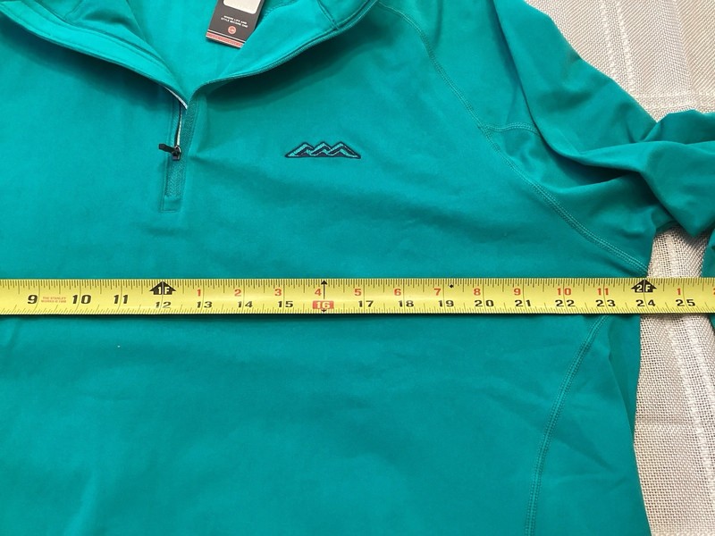 Men's Levelwear Gear Teal 1/4 Zip Pullover Long Sleeve Size L gallery