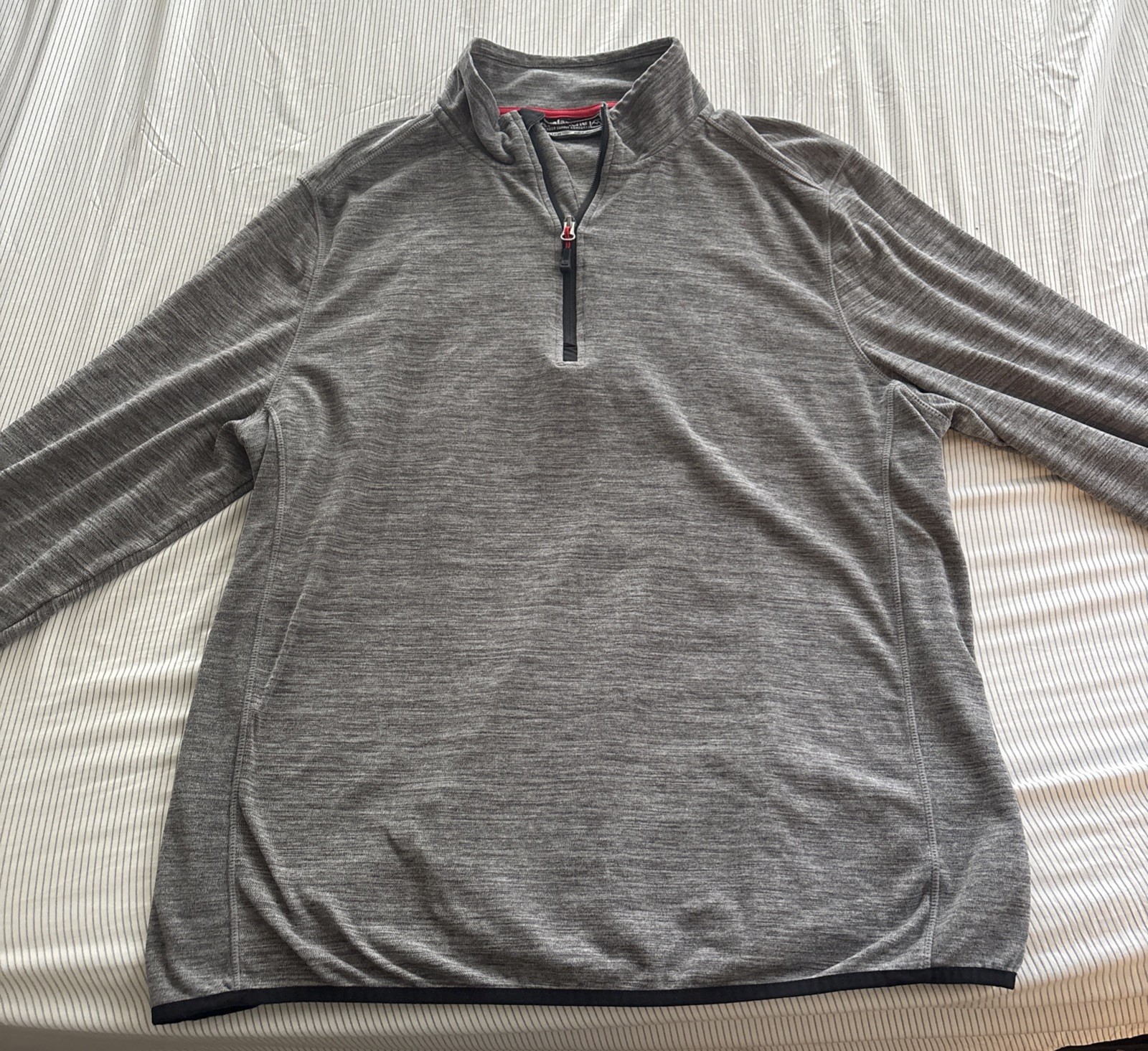 Avalanche Men's Quarter Zip Stand Up Collar Size XL Grey gallery