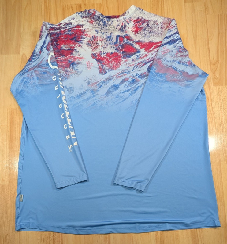 Magellan Outdoors Fish Gear Shirt Mens 1X Blue Fishing Cooling Long Sleeve gallery