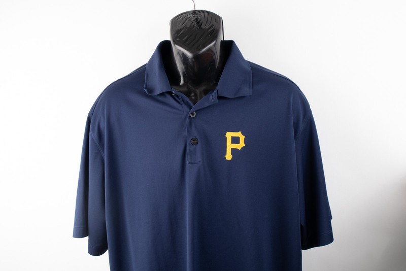 Nike Golf Dri-Fit Men's Large Performance Polo Pittsburgh Pirates MLB Baseball gallery