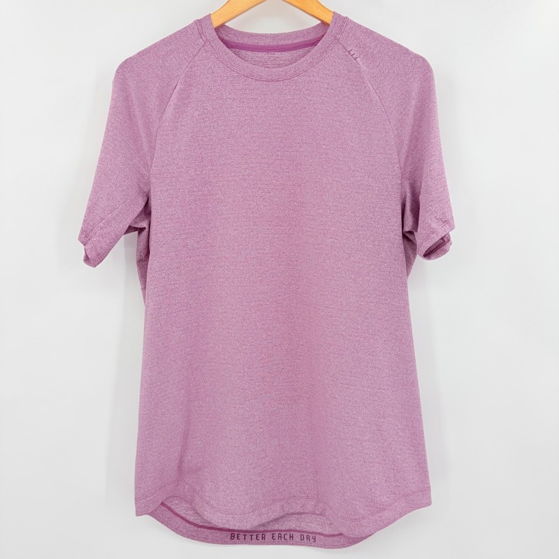 Lululemon Metal Vent Tech Short Sleeve 2.0 Shirt Mens Mauve Heather Purple Gym gallery