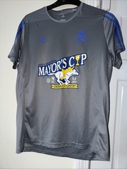 Adidas B.A.A Mayor’s Cup Men’s T-Shirt Boston Marathon Running Gray Large B64