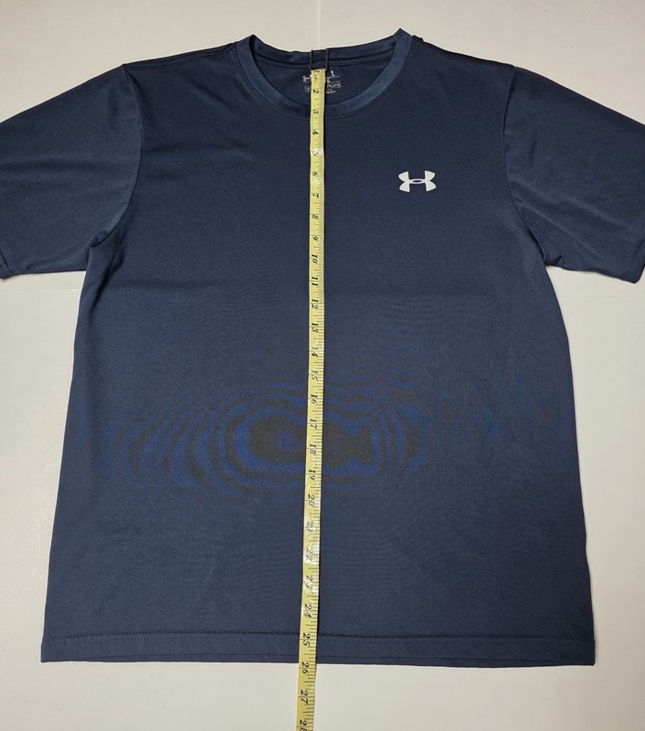 Under Armour Men's Athletic Performance T-shirt Navy Blue Size L gallery