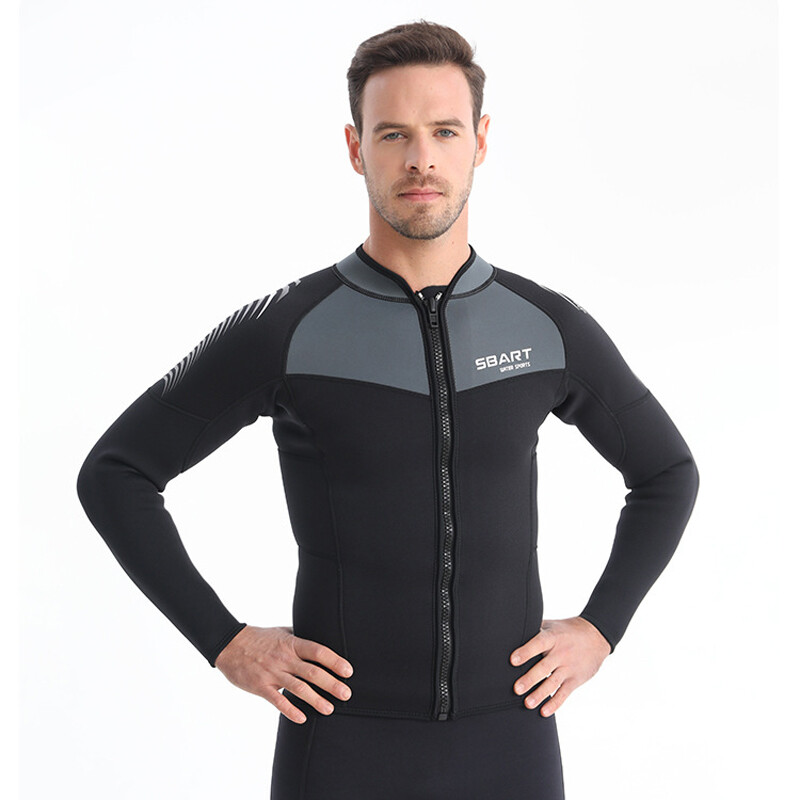Men Long Sleeve Top Surfing Diving Rash Guards Wetsuit Quick Dry Sports Swimwear gallery