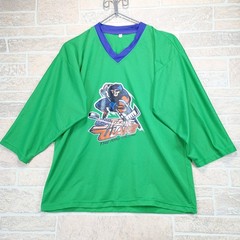 STATE WARS Roller Hockey Jersey Men’s S/M Green Blue #44 Pullover Mesh *READ*
