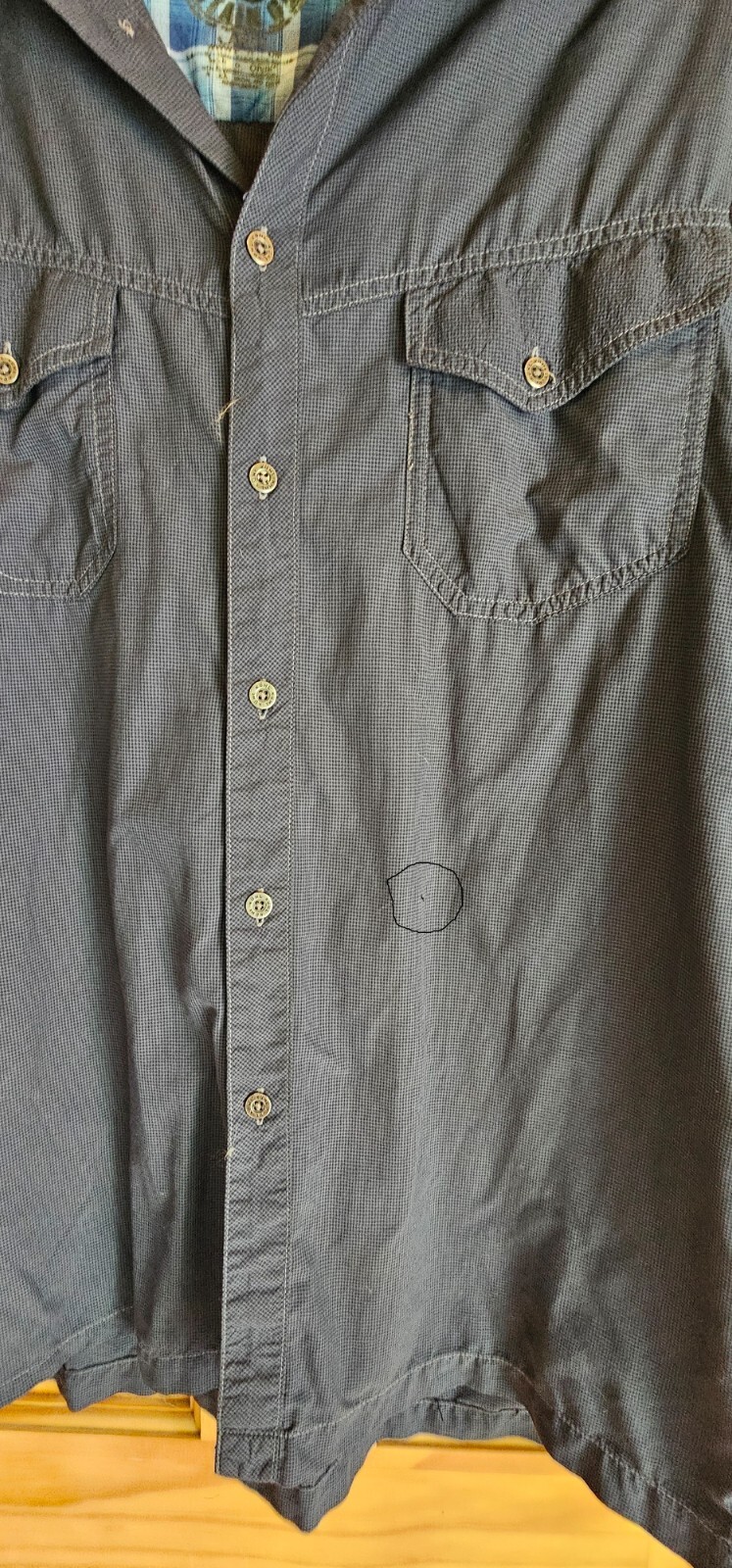 KUHL MENS BUTTON DOWN SHORT SLEEVE SHIRT - Size Large gallery
