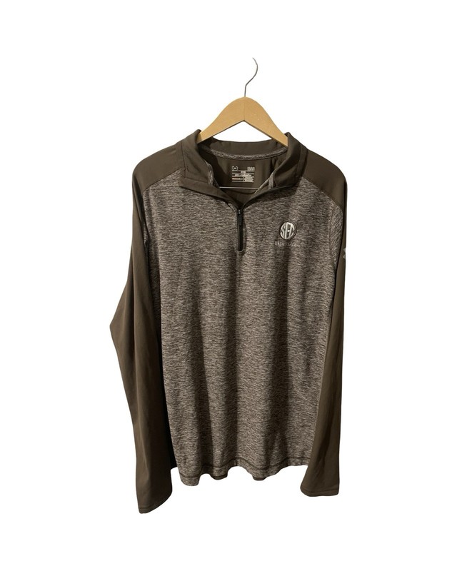 Under Armour SEC Basketball Quarter Zip Pullover Men’s LG Brown Performance gallery