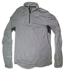 Nike Dri Fit Mens Long Sleeve Mock Neck Shirt Medium Pullover Underarm Vented