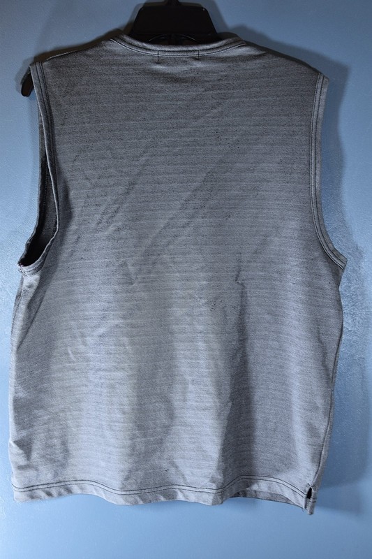 Kenneth Cole Reaction sleeveless muscle shirt size Medium, metallic silver gallery