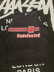 Undefeated Men’s Black Graphic Logo Tank Top Large Round Neck Sleeveless