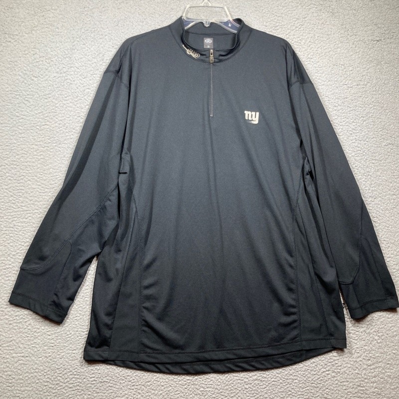 New York Giants Tops Mens XL 3 Pack Blue Black 1/4 Zip, 2 T Shirts FLAWS gallery