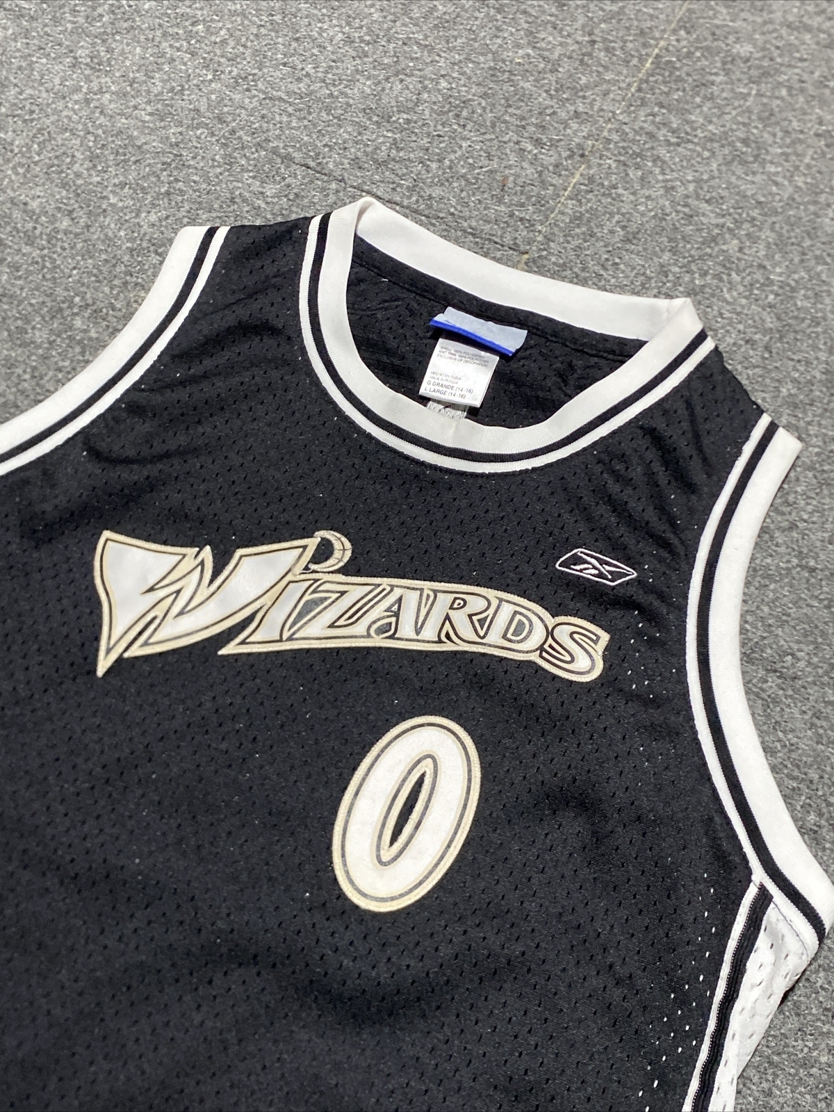 Gilbert Arenas Washington Wizards Jersey Youth Large 14-16 Black Stitched gallery