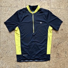 Pearl iZUMi Select Cycling Jersey Unisex Small Black Yellow Short Sleeve 1/4 Zip