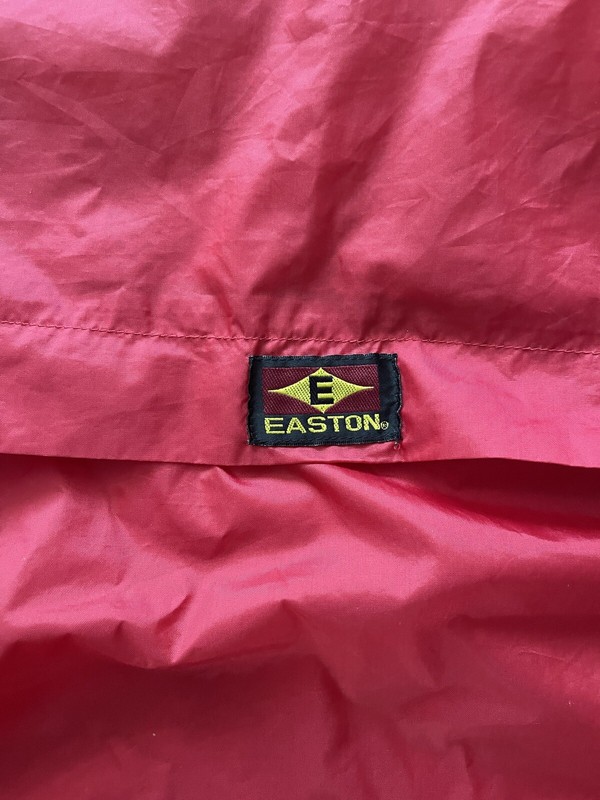 Men’s Easton XXL Wind Breaker Pullover Long Sleeve Red Baseball Waterproof Logo gallery