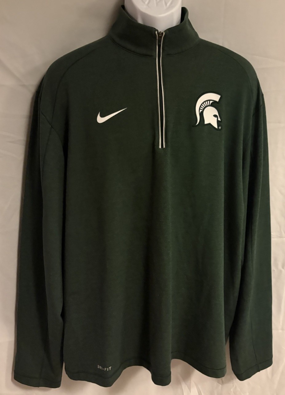 Nike Dri Fit Michigan State Spartans Quarter Zip Pullover Men’s Size XL gallery