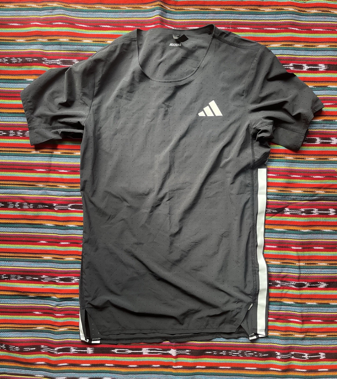 adidas Adizero Men's Running Tee Pro T-Shirt Size Small Black JF3473 gallery
