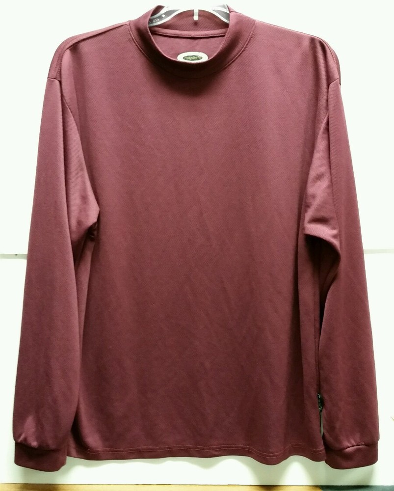 COLORADO Timberline Poly-Dri Long Sleeve Maroon Crew-neck Shirt Mens Size 3XL