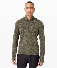 Lululemon Surge Warm 1/2 Zip Jacquard NWOT Pullover M3CGCS Camo Mens Large
