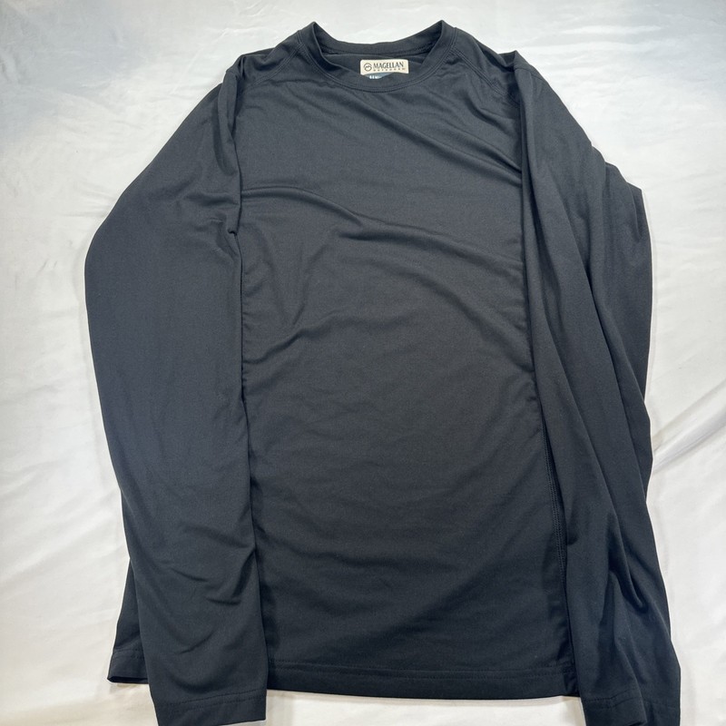 Magellan Outdoors Semi Fitted Black Dry fit Long Sleeve Shirt gallery