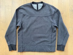 Lululemon Revolve Long Sleeve Sweatshirt Heathered Black M3B34S Men’s Size Large