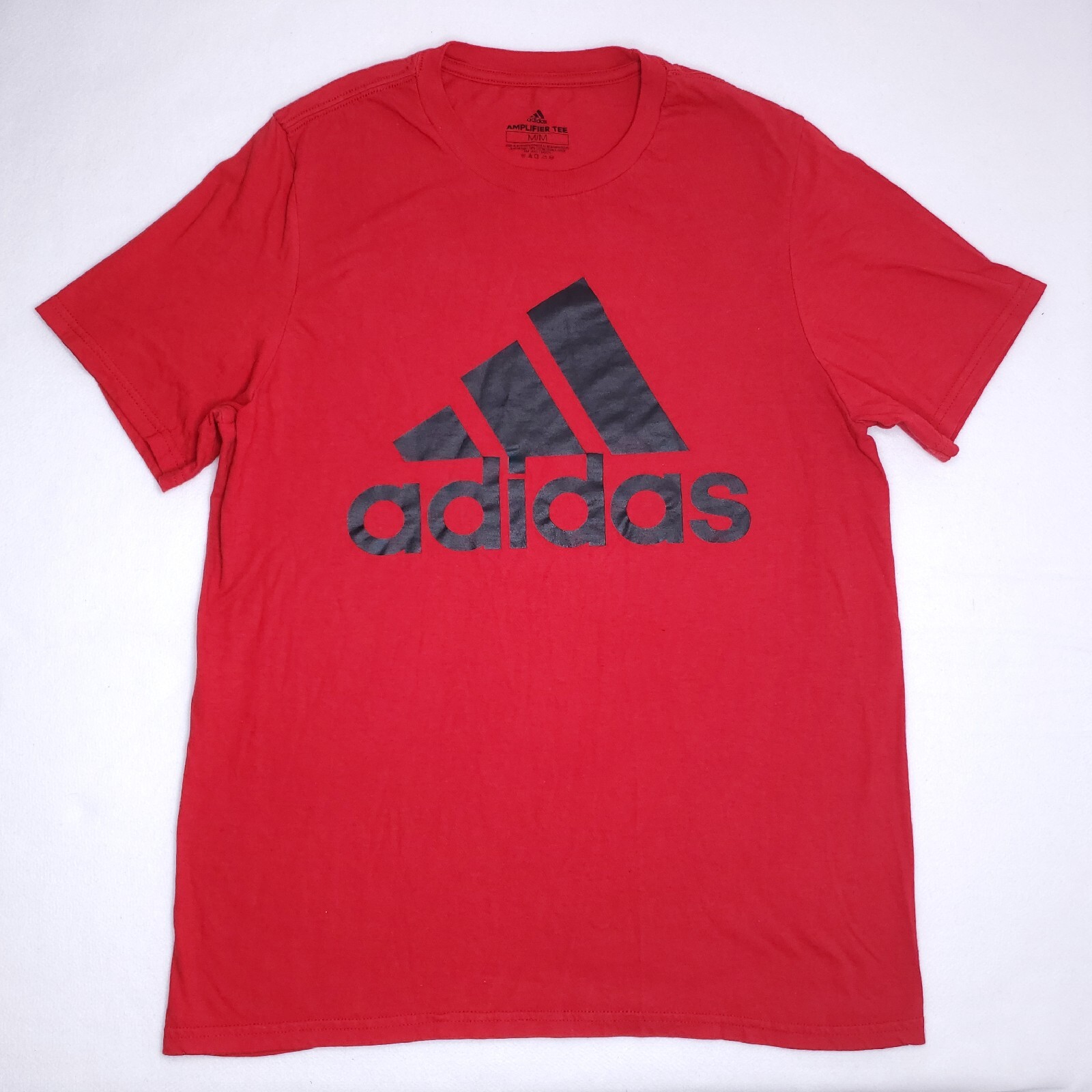 Adidas Amplifier Short Sleeve Graphic T-Shirt Red Men's Size Medium Athletic gallery