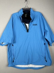 Zero Restriction Men’s Jacket XL Blue Golf Half-Zip Tour Series Polyester #2403