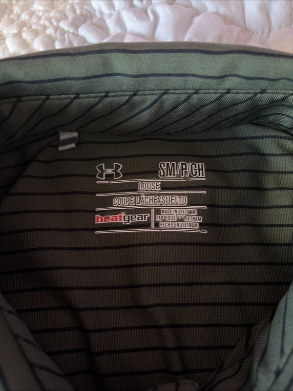 Under Armour UA Tech Polo Performance Golf Tee Heat Gear Loose Fit Men’s S Small gallery