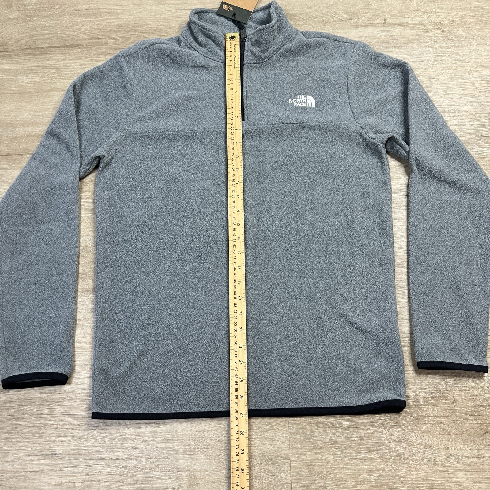 The North Face Anchor 1/4 Zip Pullover Regular Fit Gray Mens Size Small NWT gallery