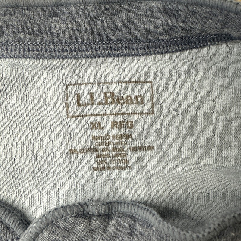 LL Bean River Driver Wool Blend Henley Shirt Men’s XL Blue-Gray Made In Canada gallery