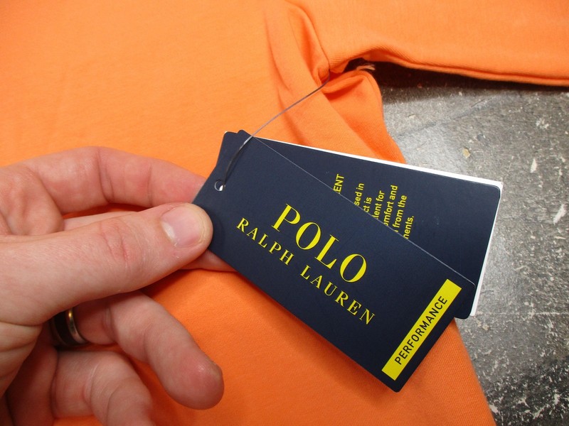 Polo Ralph Lauren Pullover Mens Medium Orange 1/4 Zip Golf Performance Stretch gallery