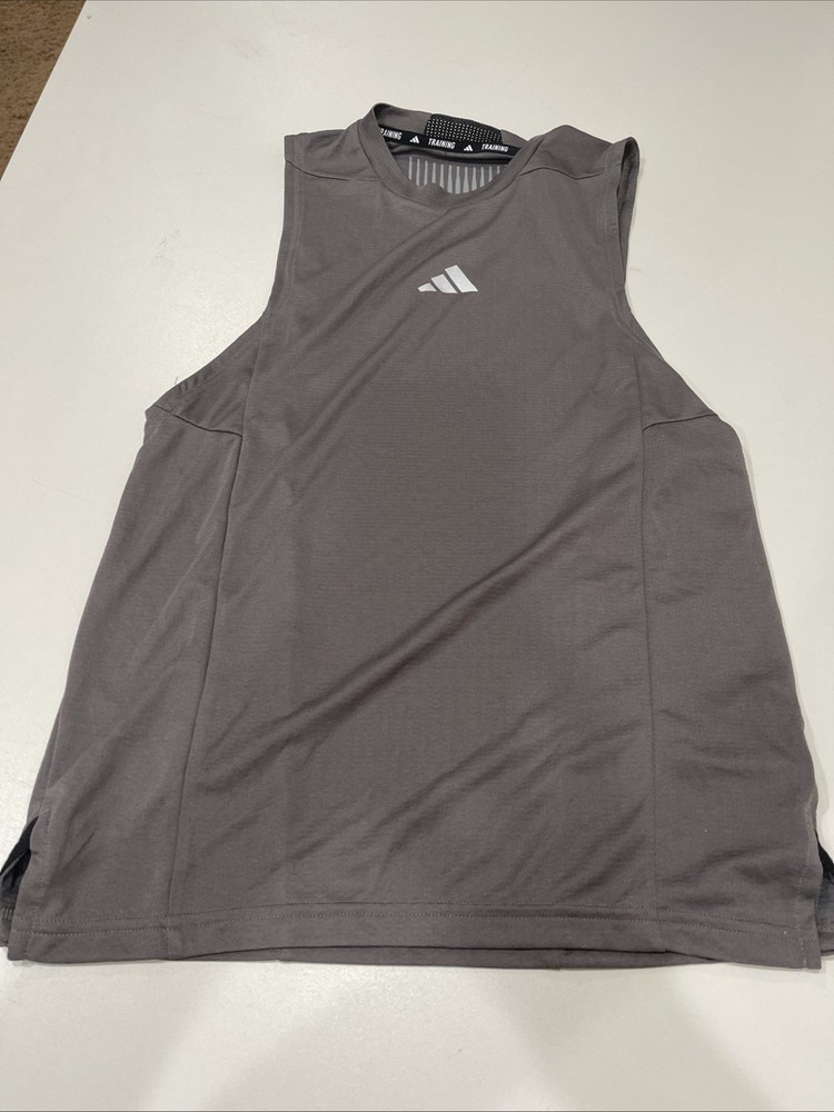 Adidas DESIGNED FOR TRAINING WORKOUT TANK TOP Charcoal S