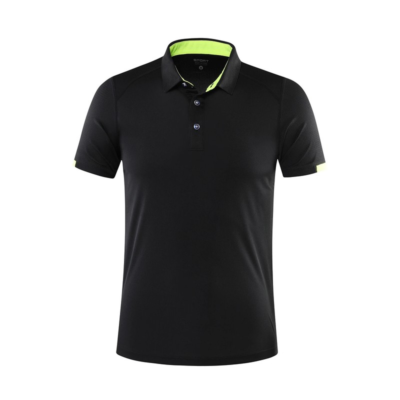 Men Summer Quick Dry Polo Shirt Golf Jersey Breathable Sports Fitness Lapel Top gallery