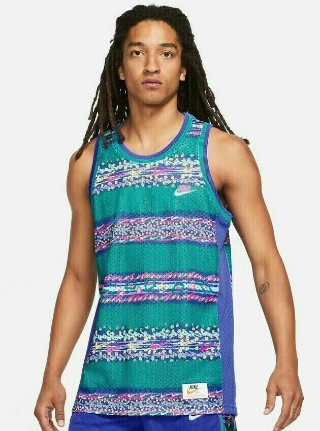 Nike Stories Retro Style Basketball Jersey Classic DM7938-356 Size Men's XL gallery