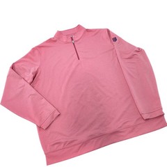 Peter Millar Perth Melange Performance Quarter-Zip Pullover Cape Red Size XXL