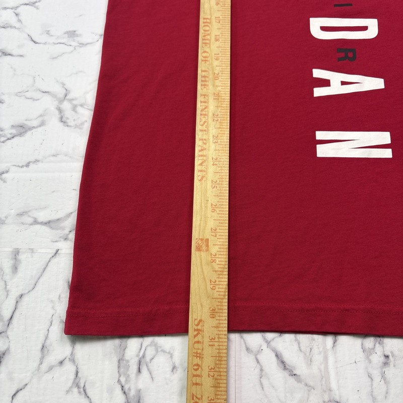 Air Jordan Men's 2XL Red Sleeveless Tank Top Cotton Lightweight Logo Crew Neck gallery