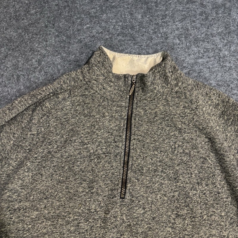 Straight Down 1/4 Zip Pullover Men’s Large USA Made Brown gallery