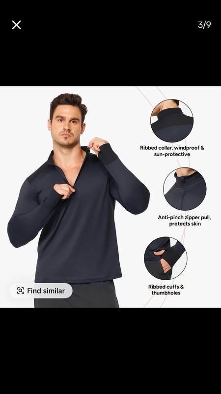 Nebility Compression Long Sleeve Short W/ Reflective Strip Black Lg gallery