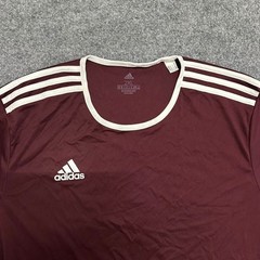 Adidas Shirt Mens Size 2XL Maroon Aeroready Soccer Jersey Athletic Short Sleeve