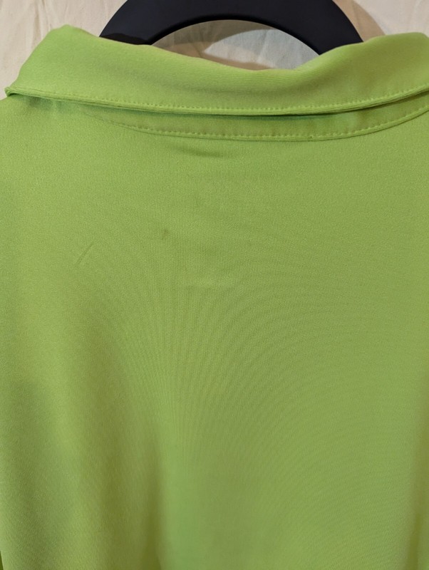 IZOD Perform X Cool FX Quarter Zip Long Sleeve Men's XL Lime Green Sport gallery